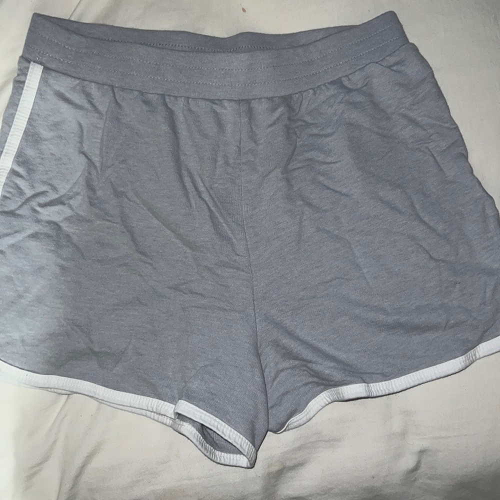 Grey pajama shorts